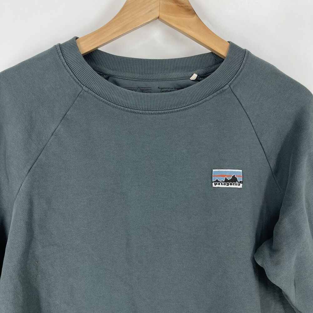 Patagonia Sweatshirt Size Small Womens Green Regenerative Organic Cotton Top - Picture 2 of 9